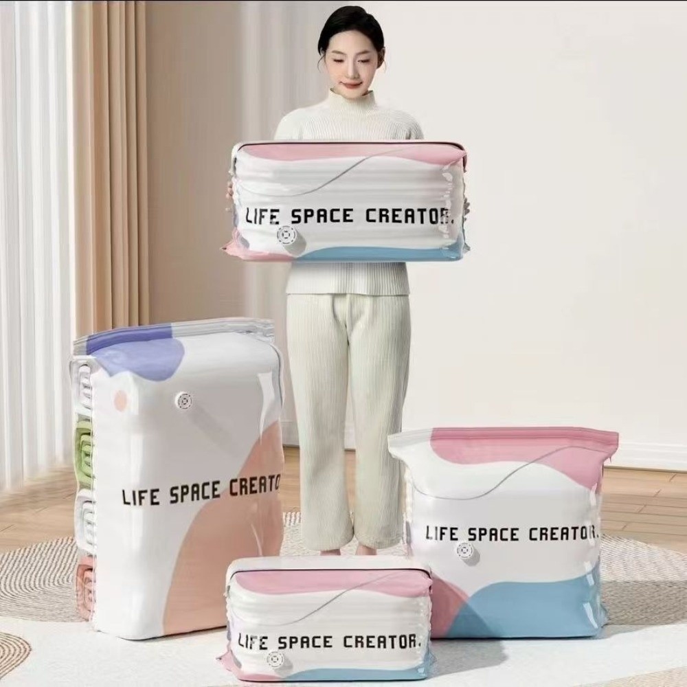 Reusable Bag - Kantong Penyimpanan Vakum dengan Sistem Penekan