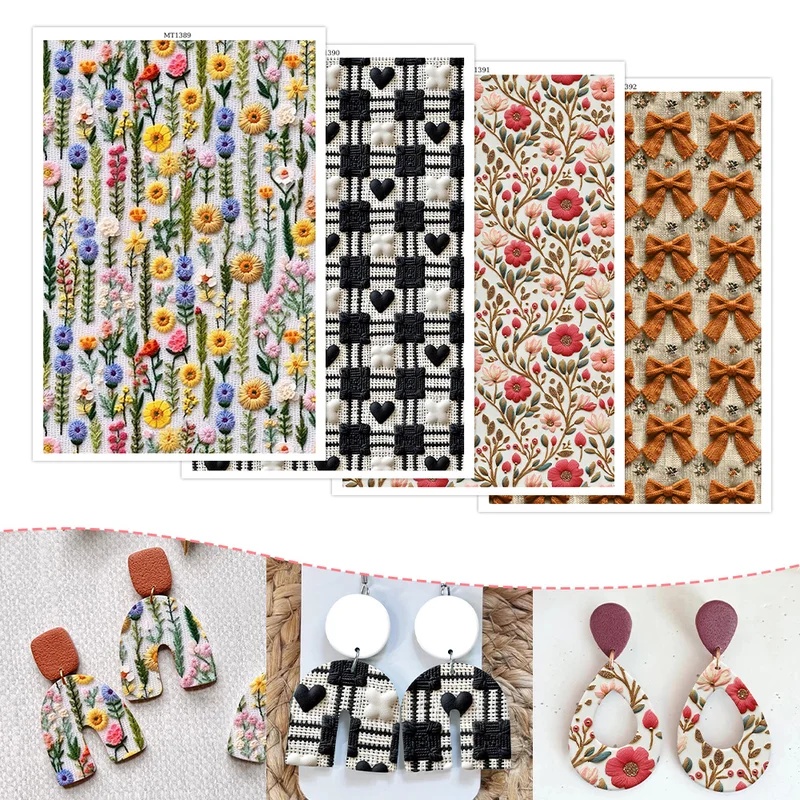 Beeswax Wrap - Kertas Transfer Tanah Liat Polimer Berwarna-warni,