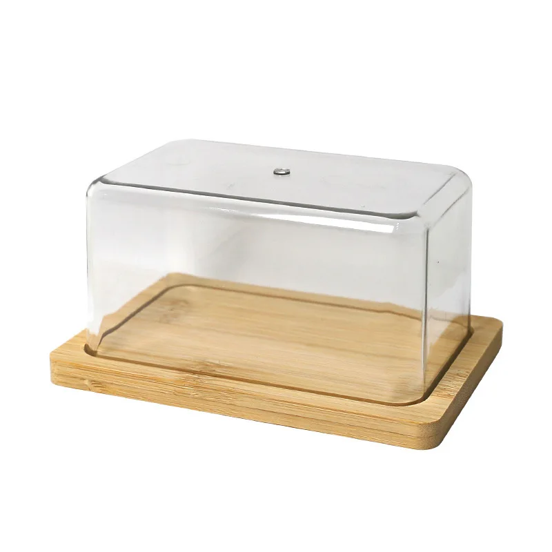Bamboo Cutlery - Tempat Mentega Bambu Nordic dengan Tutup