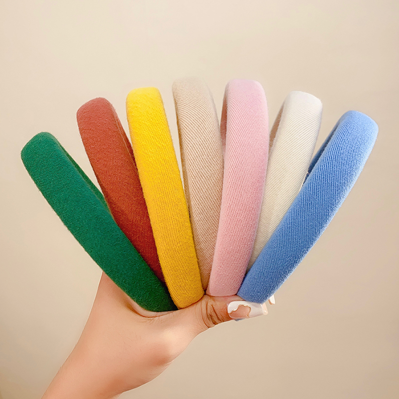 Eco Sponge - Headband Linen Spons Warna-Warni, Simpel, Basic,