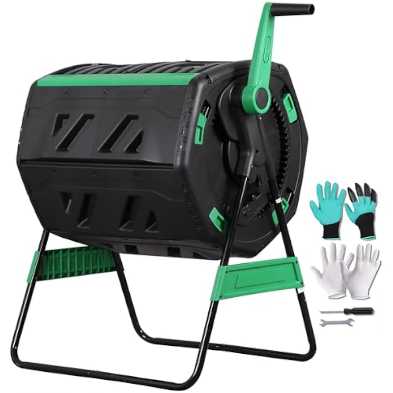Compost Bin - Tempat Sampah Kompos Berputar Dua Bagian