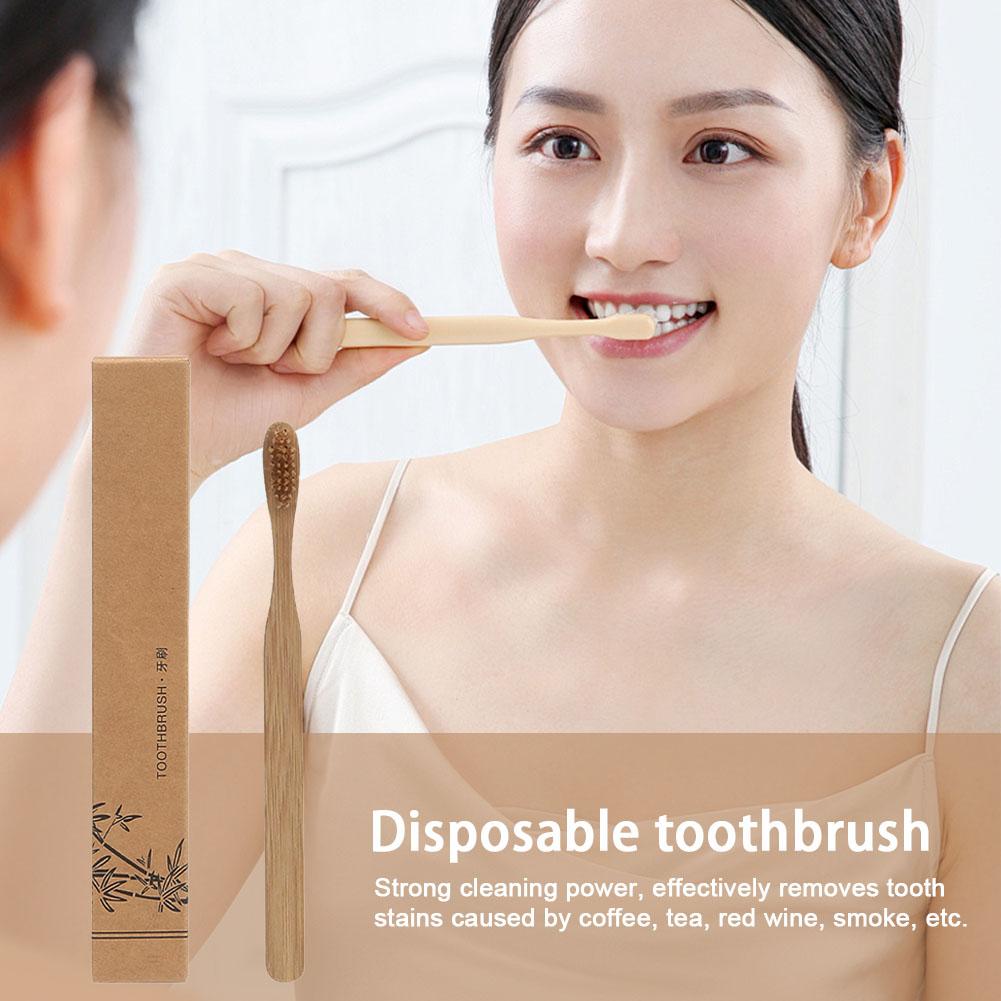 Sikat Gigi Sekali Pakai, Ramah - Bamboo Toothbrush ulasan dan harga