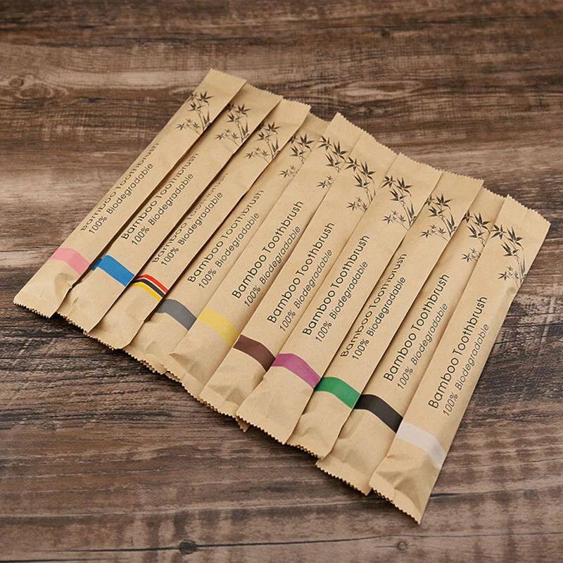 Sikat Gigi Bambu Warna Acak 5/ - Bamboo Toothbrush ulasan dan harga