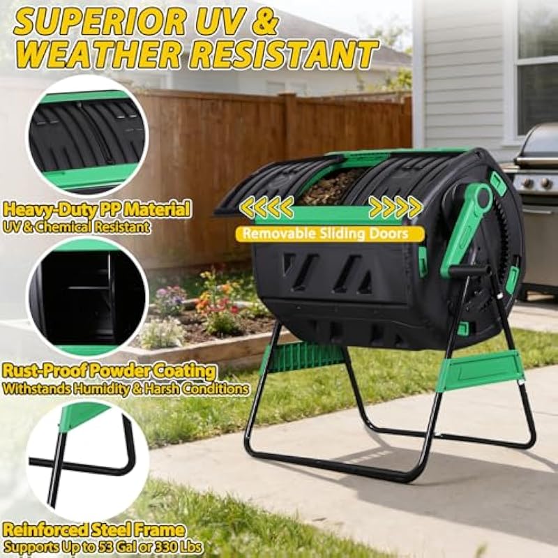 Tempat Sampah Kompos Berputar  - Compost Bin ulasan dan harga