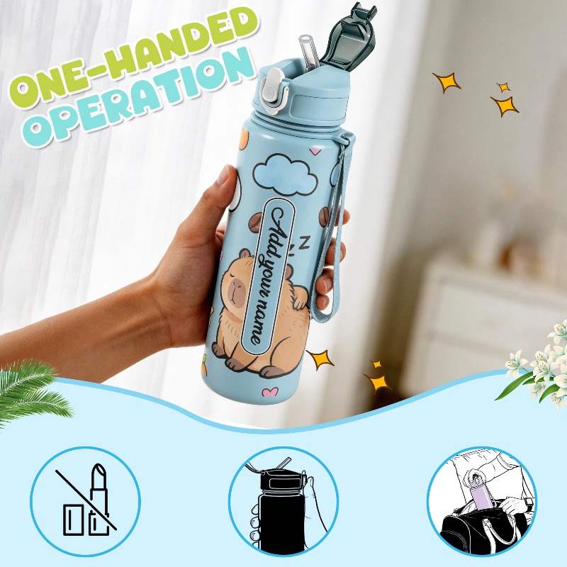 Botol Air Olahraga 750ml, Dapa - Reusable Straw ulasan dan harga