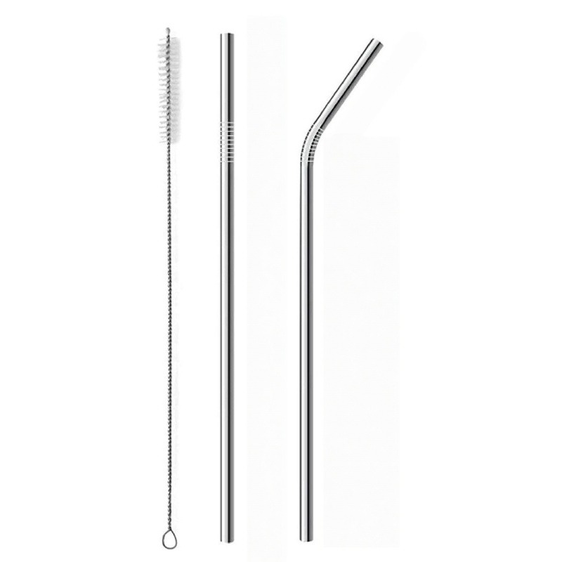 3 buah sedotan logam baja taha - Reusable Straw ulasan dan harga