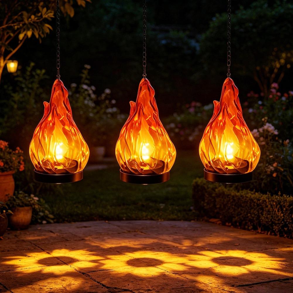 Lampu Lentera Gantung Api Sury - Solar Garden Light ulasan dan harga